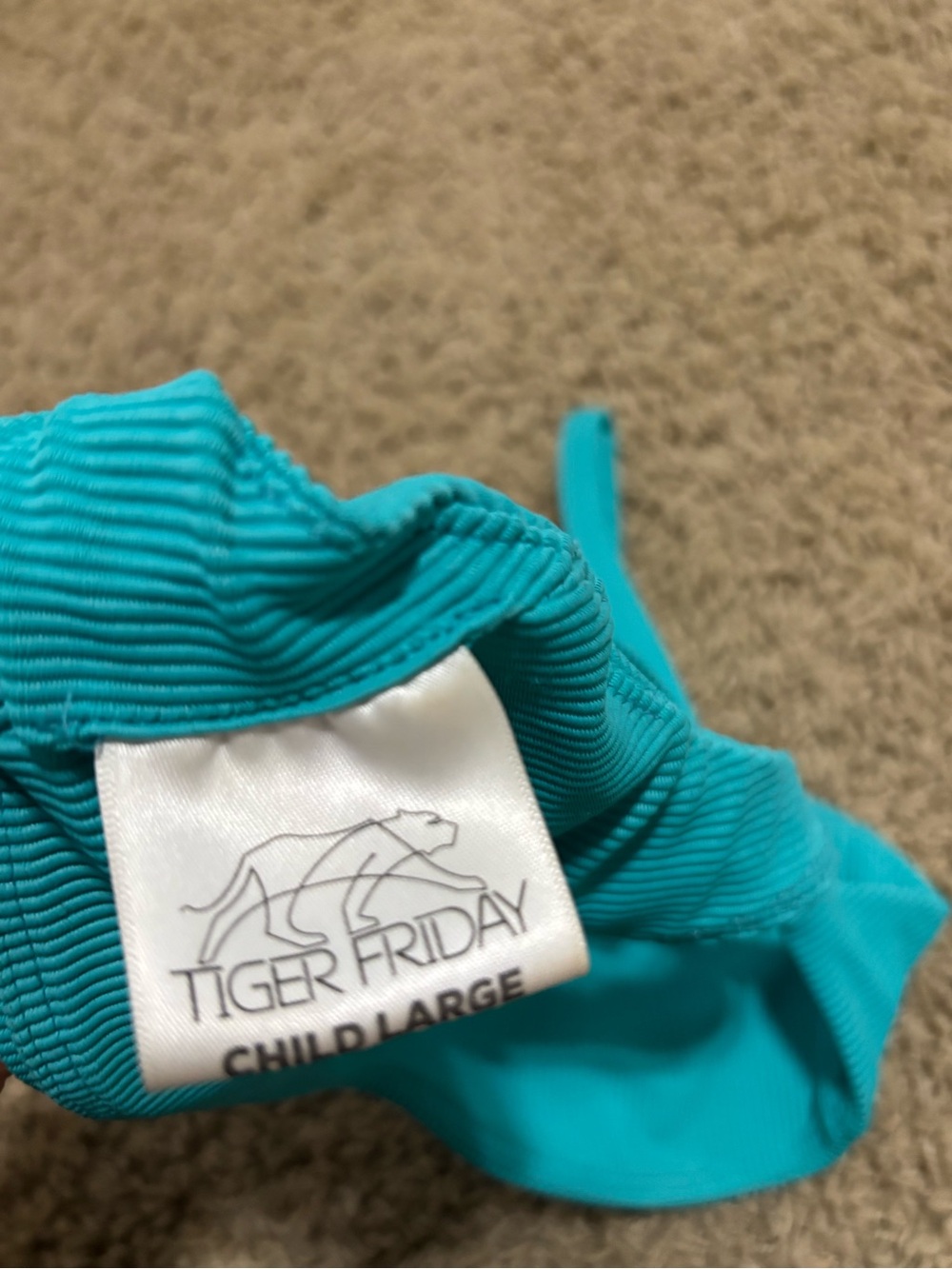 Tiger Friday Aqua Ribbed Top - Picture 3 of 4